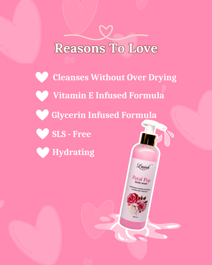 Petal Pop Rose Body Wash – Gentle Care, Hydrated Skin